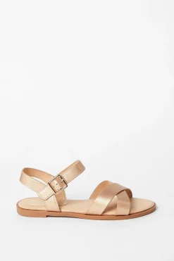 Dorothy Perkins Sandales Plates à Lanières Croisées Florence Coupe Large en synthétique< Sandales