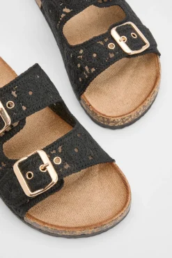 Sandales À Semelle Anatomique Avec Détail Crochet Et Double Boucle