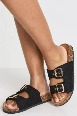 Sandales À Semelle Anatomique Avec Détail Crochet Et Double Boucle