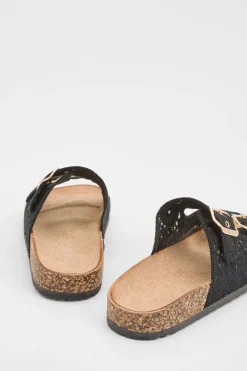 Sandales À Semelle Anatomique Avec Détail Crochet Et Double Boucle