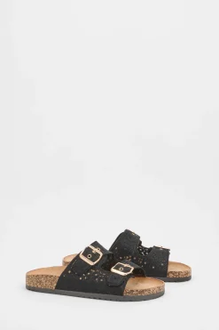 Sandales À Semelle Anatomique Avec Détail Crochet Et Double Boucle