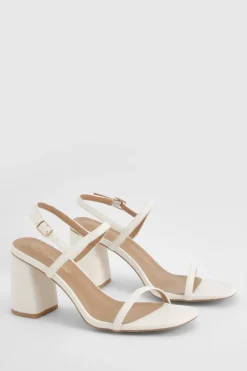 boohoo Sandales à talon bloc à double sangle arrière< Chaussures Festives|Chaussures À Talons