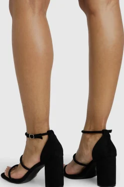 boohoo Sandales À Talon Bloc Et Triple Bride Coupe Large< Chaussures Festives|Chaussures À Talons