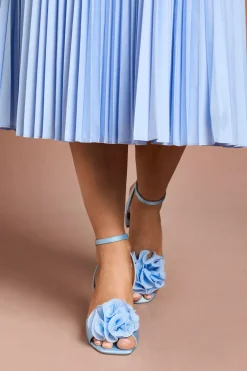 Sandales à Talon Bloc Haut Paloma avec Détail Corsage