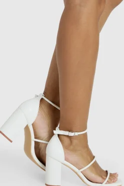 boohoo Sandales À Talon Bloc Large Avec Triple Bride< Chaussures Festives|Chaussures À Talons