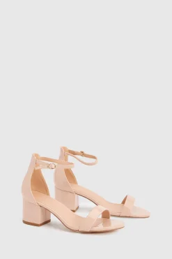 Sandales à Talon Bloc Moyen en synthétique Thelma Coupe Large