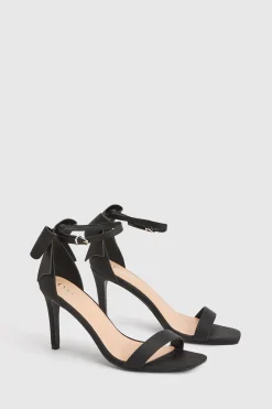 Oasis Sandales À Talons Aiguilles Dovile En Satin Avec Nœud Au Dos< Chaussures À Talons|Sandales