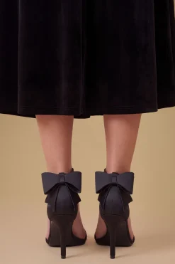 Oasis Sandales À Talons Aiguilles Dovile En Satin Avec Nœud Au Dos< Chaussures À Talons|Sandales