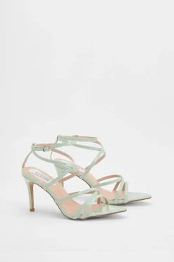 Sandales À Talons Aiguilles Hauts Helena En Synthétiquecuir Verni À Brides
