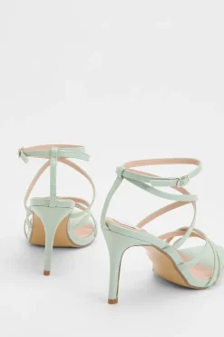Sandales À Talons Aiguilles Hauts Helena En Synthétiquecuir Verni À Brides