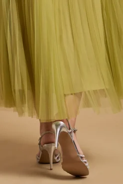 Oasis Sandales à Talons Aiguilles Hauts Sana en Synthétiquecuir avec Ornements et Design Cage< Chaussures À Talons|Sandales