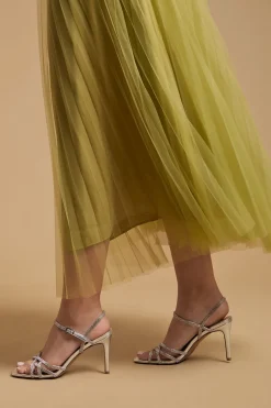 Oasis Sandales à Talons Aiguilles Hauts Sana en Synthétiquecuir avec Ornements et Design Cage< Chaussures À Talons|Sandales