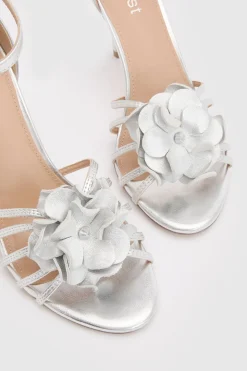 Sandales À Talons Aiguilles Hauts Tia En Cuir À Brides Avec Corsage