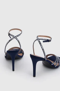 Sandales À Talons Aiguilles Hauts Sophie Ornées De Satin