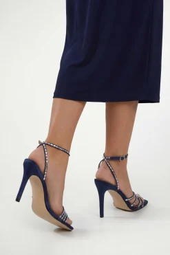 Sandales À Talons Aiguilles Hauts Sophie Ornées De Satin