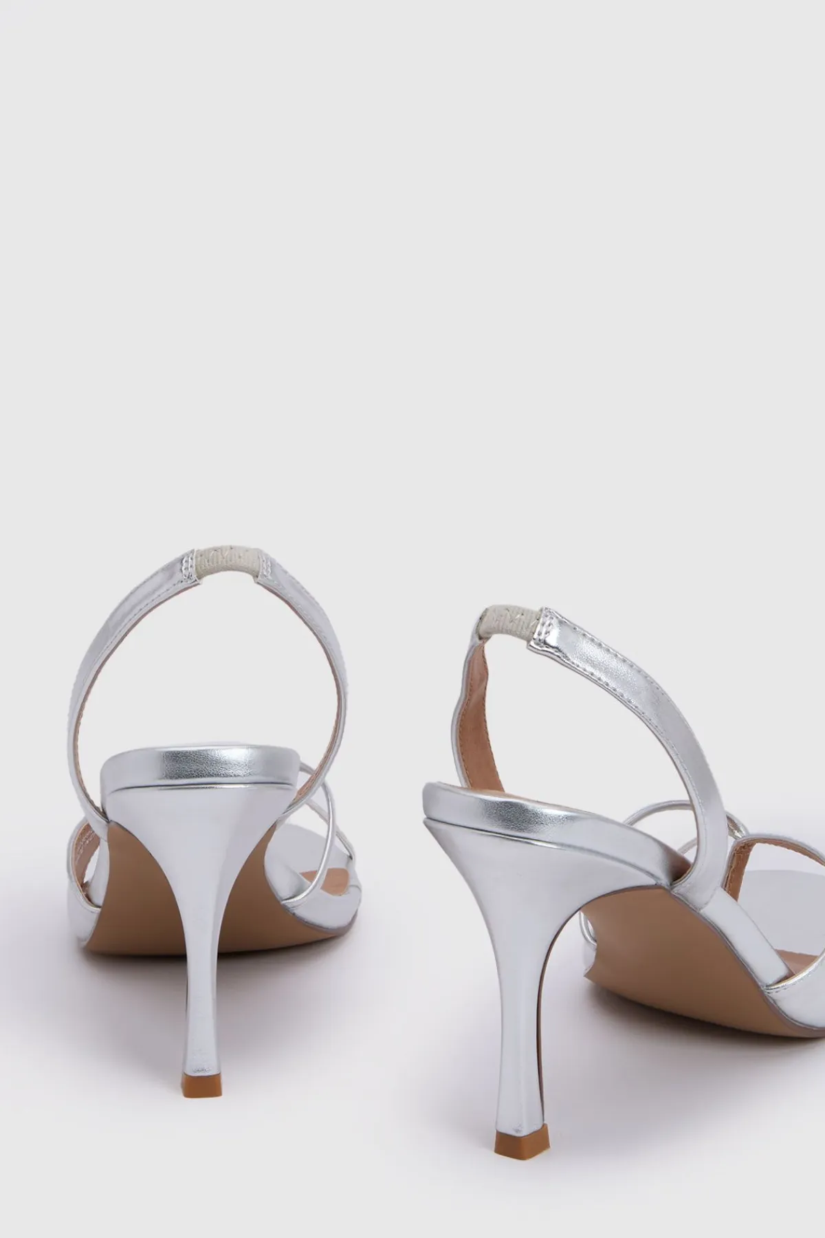 Oasis Sandales À Talons Aiguilles Katie En Synthétique Métallisé Avec Bride Entre-orteils Et Bride Arrière< Chaussures À Talons|Sandales