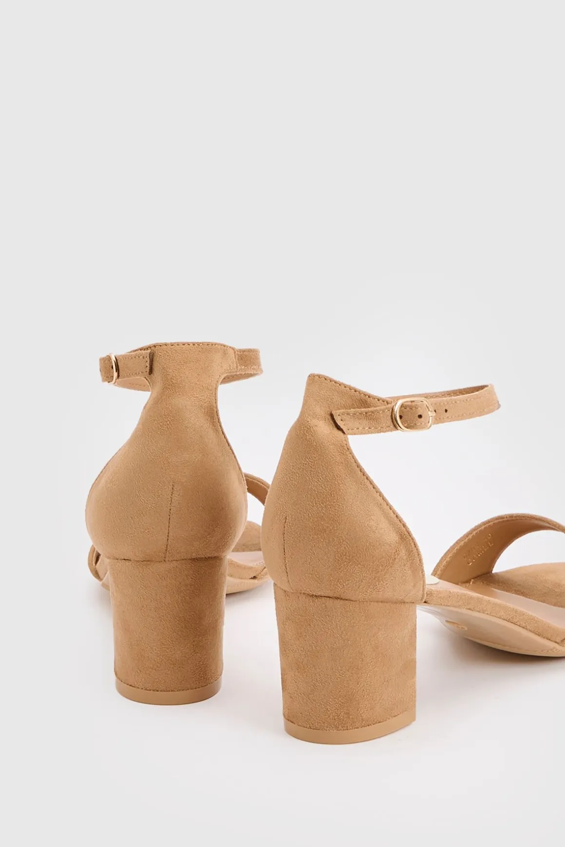 Sandales À Talons Bloc Catty En Synthétique À Deux Brides