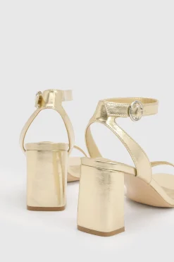 boohoo Sandales À Talons Bloc Mi-hauteur Bicolores< Chaussures Festives|Chaussures À Talons
