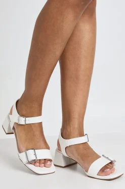 boohoo Sandales À Talons Carrés Larges Avec Boucles Et Double Bride< Chaussures À Talons