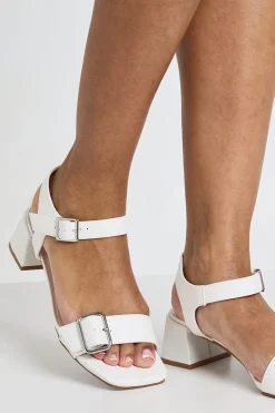 boohoo Sandales À Talons Carrés Larges Avec Boucles Et Double Bride< Chaussures À Talons