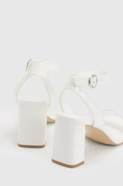 boohoo Sandales À Talons Carrés Mi-hauteur Bicolores< Chaussures Festives|Chaussures À Talons