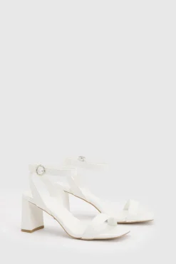 boohoo Sandales À Talons Carrés Mi-hauteur Bicolores< Chaussures Festives|Chaussures À Talons
