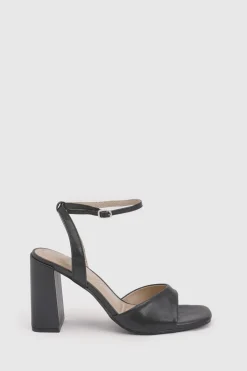 boohoo Sandales À Talons Carrés Mi-hauts Bicolores À Deux Brides<Femme Chaussures Festives|Chaussures À Talons