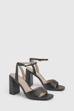 boohoo Sandales À Talons Carrés Mi-hauts Bicolores À Deux Brides<Femme Chaussures Festives|Chaussures À Talons