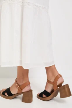 Oasis Sandales À Talons Compensés Bethany En Synthétique À Brides Croisées< Chaussures À Talons|Sandales