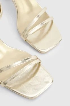 Sandales à talons à double bride