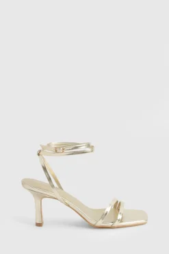 Sandales à talons à double bride