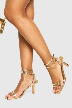 Sandales à talons à double bride