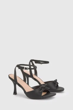 Sandales À Talons Hauts Emma Avec Nœud En Satin