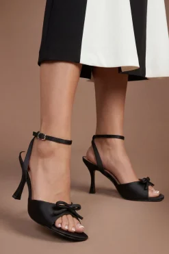 Sandales À Talons Hauts Emma Avec Nœud En Satin