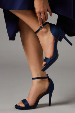 Coast Sandales à Talons Plateforme Talia en Satin Coupe Large< Chaussures À Talons|Sandales