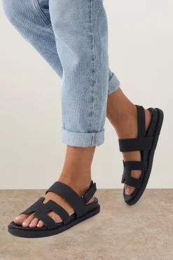 Oasis Sandales Tay À Bride Arrière En Nubuck Synthétique Avec Semelle Anatomique< Sandales