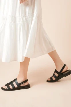 Sandales Zosia à Bride en T et Lanières en synthétique avec Semelle Anatomique