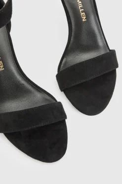 Sandale À Talon En Cuir Avec Détail De Fermoir Tournant