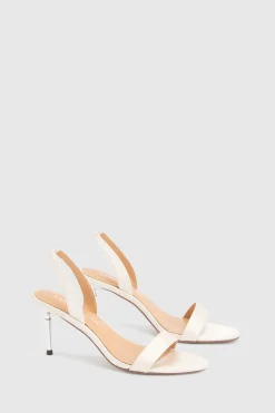KarenMillen Sandale À Talon En Satin< Chaussures À Talons|Satin Et Dentelle
