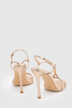 KarenMillen Sandale À Talons En Cuir À Brides< Chaussures À Talons|Sandales