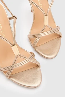 KarenMillen Sandale À Talons En Cuir À Brides< Chaussures À Talons|Sandales