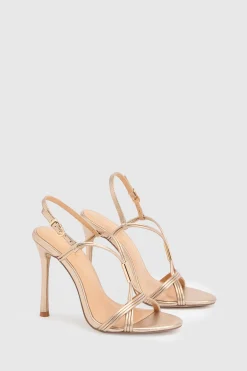 KarenMillen Sandale À Talons En Cuir À Brides< Chaussures À Talons|Sandales