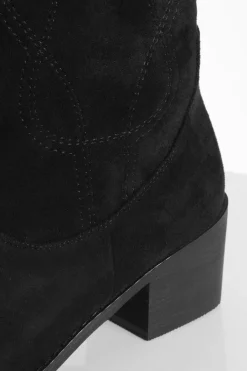 boohoo Santiags à coutures contrastantes< Bottes Mi-Hautes|Bottes