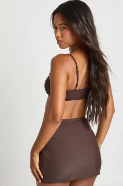 boohoo Sarong Détail Bordure Dorée<Femme Looks Chocolat|Tenues De Plage