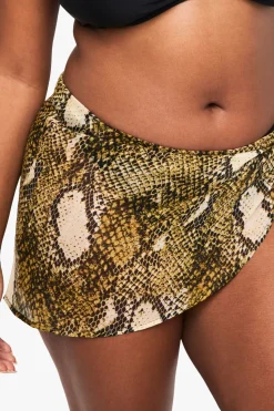Sarong Mini Imprimé Synthétique Essentiels Plage Grande Taille