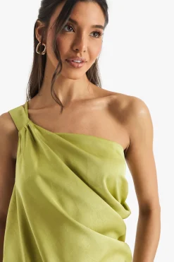 boohoo Satin Cowl Mini Dress<Femme Satin Et Dentelle|Robes