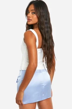boohoo Satin Micro Mini Jupe<Femme Tailleurs|Jupes