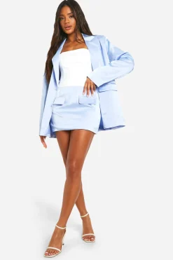 boohoo Satin Micro Mini Jupe<Femme Tailleurs|Jupes