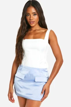 boohoo Satin Micro Mini Jupe<Femme Tailleurs|Jupes