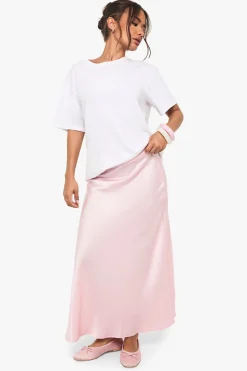 boohoo Satin Midaxi Jupe<Femme Jupes|Jupes